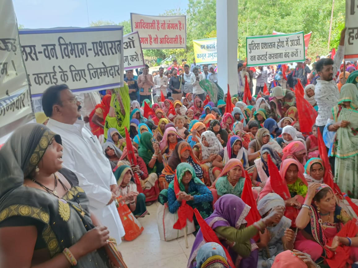 बुरहानपुर के कलेक्टर ऑफिस में जंगल कटाई के विरोध में आयोजित धरना प्रदर्शन के समर्थन में शामिल हुए बुरहानपुर विधायक शेरा भैया | New India Times